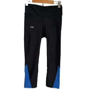 UNDER ARMOUR BLACK CAPRI WORKOUT TIGHTS SIZE S‎